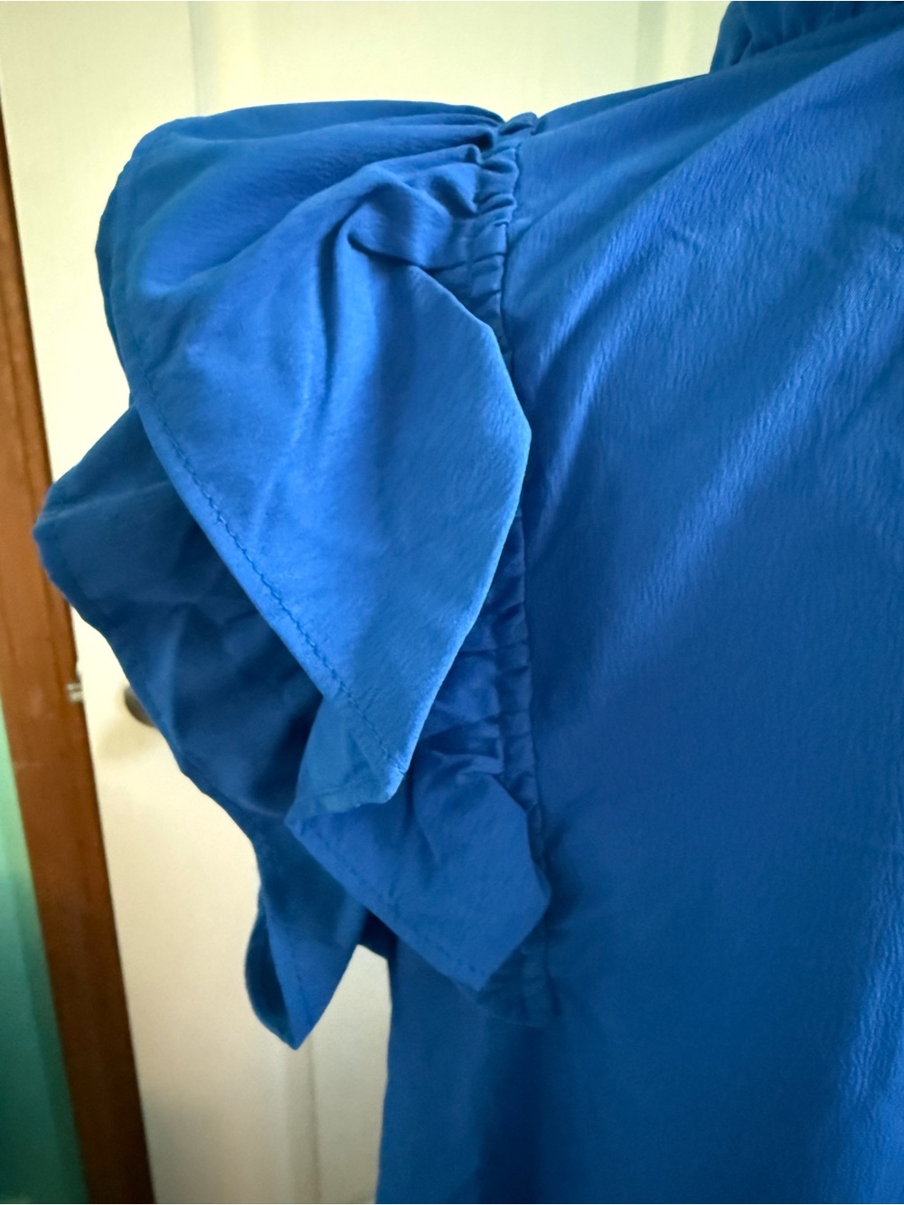 Dokotoo XL Women’s Ruffle Sleeve Mini Baby Doll Mini Dress in Royal Blue - Picture 5 of 16